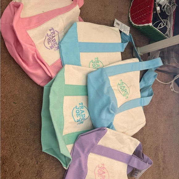 Pink and Blue Canvas Bags Collection